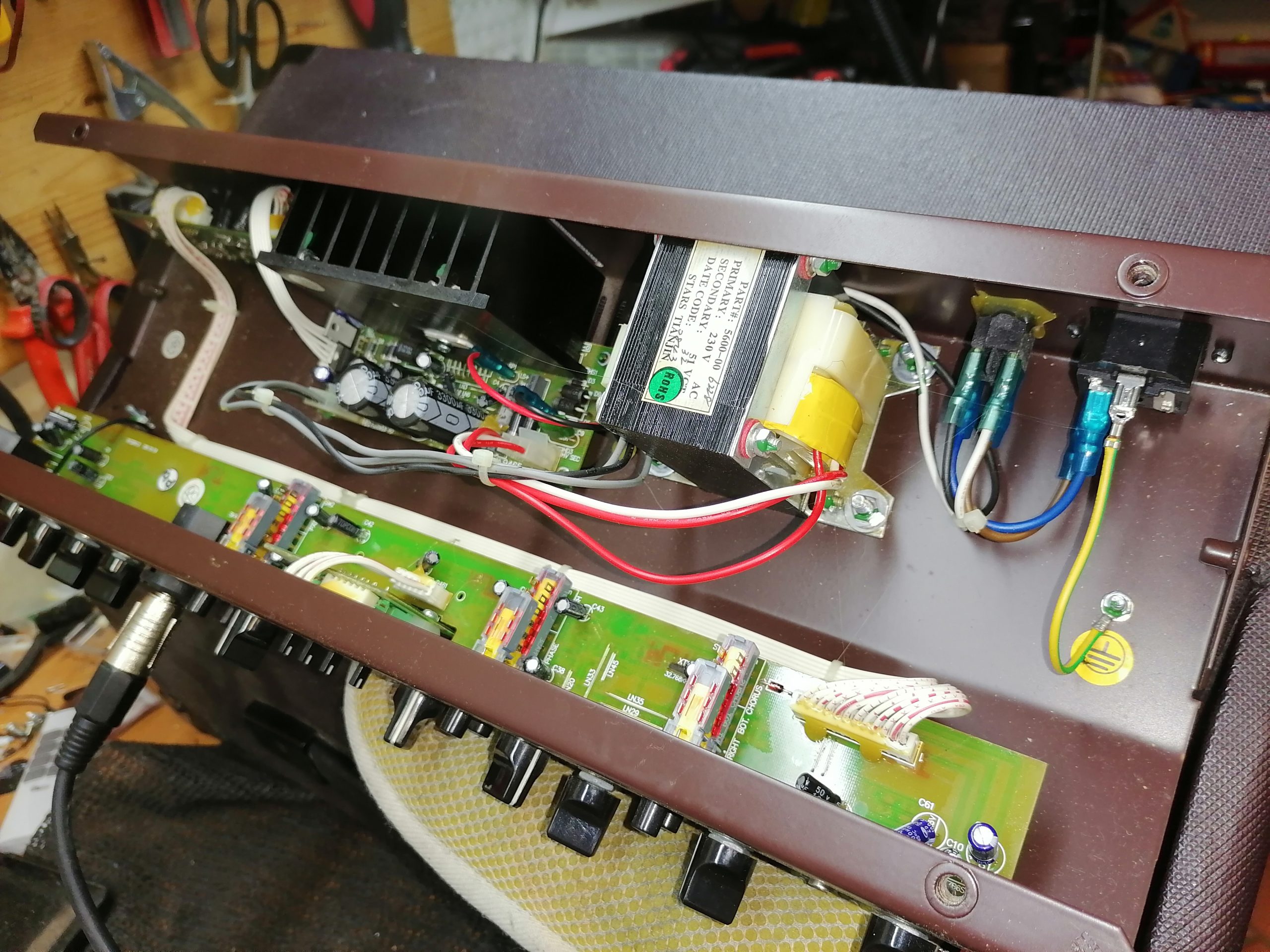 replacement of amplifier transformer